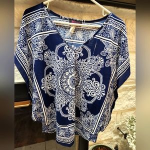 Womens blue blouse